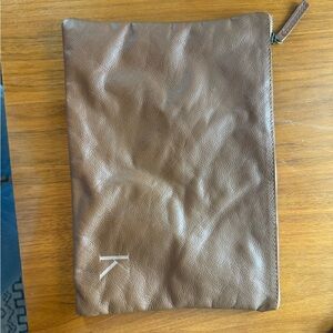 Mark & Graham “K” Leather Pouch